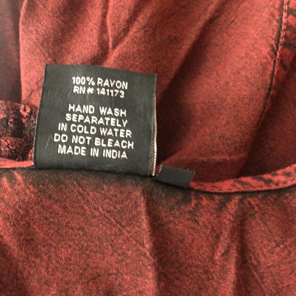 Himalayan Boho Tunic Top Burgundy Black Soutache Lace Embroidery - Picture 6 of 11